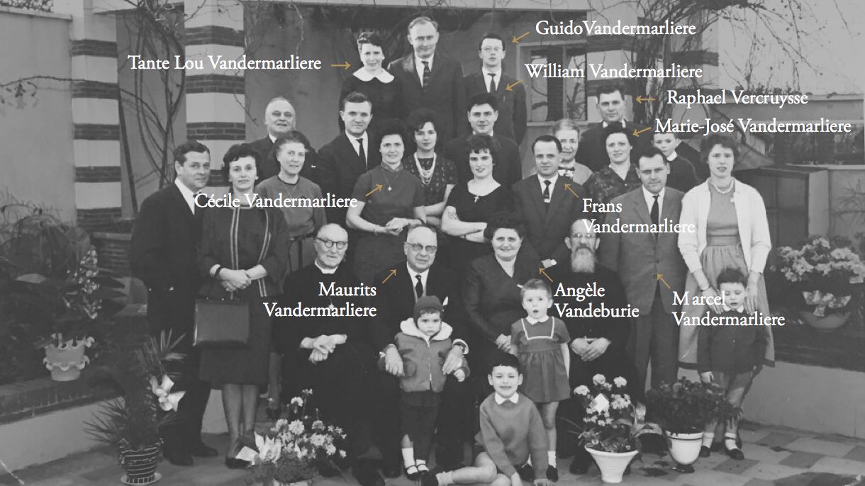 The Vandermarliere family in 1955
